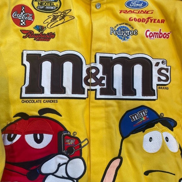 Vintage jeff hamilton nascar jacket yellow xl - Picture 3 of 13